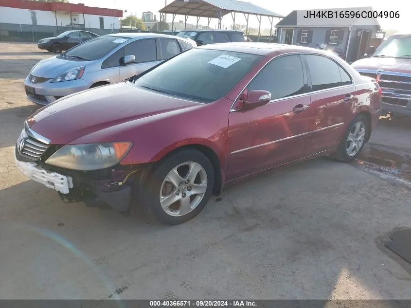 2006 Acura Rl 3.5 VIN: JH4KB16596C004906 Lot: 40366571