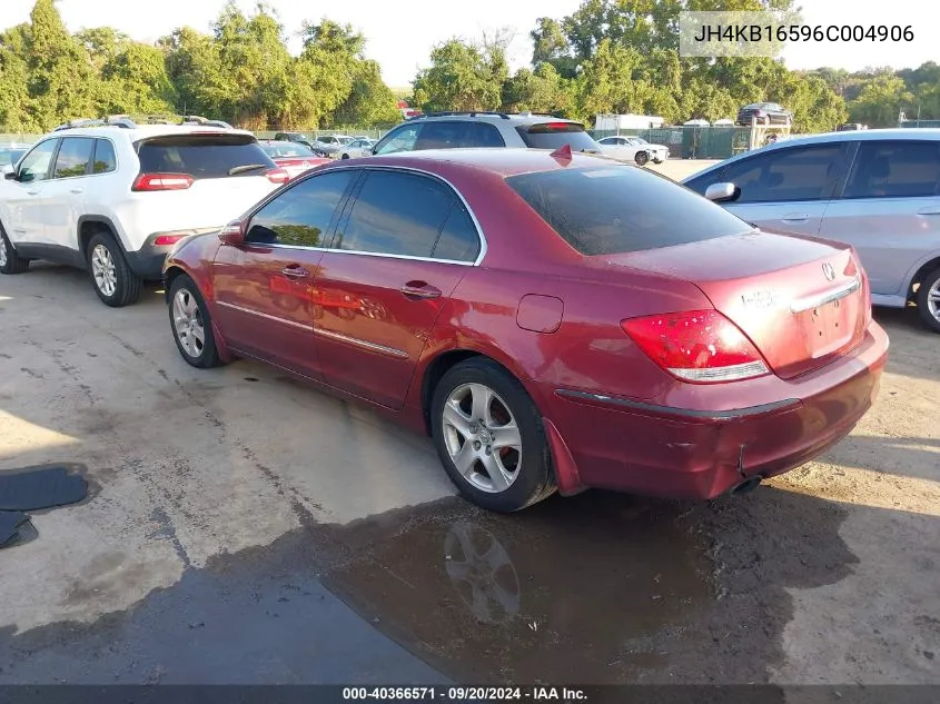 2006 Acura Rl 3.5 VIN: JH4KB16596C004906 Lot: 40366571