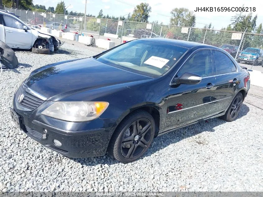 2006 Acura Rl 3.5 VIN: JH4KB16596C006218 Lot: 40407510