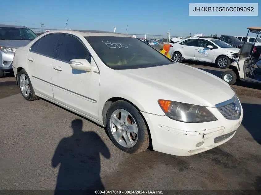 2006 Acura Rl 3.5 VIN: JH4KB16566C009092 Lot: 40417819