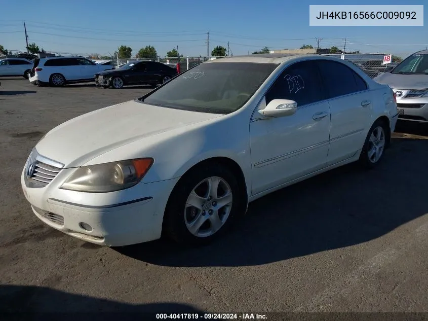 2006 Acura Rl 3.5 VIN: JH4KB16566C009092 Lot: 40417819