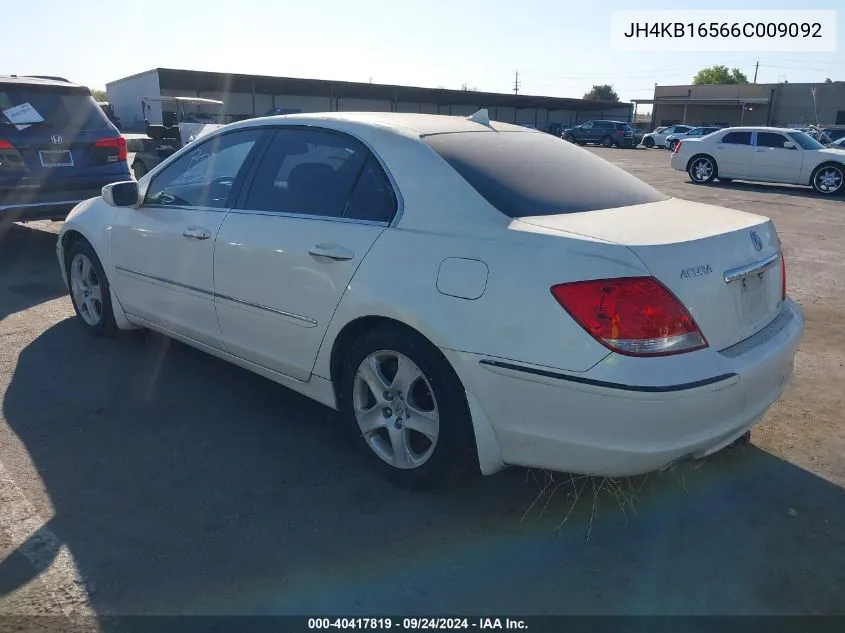 2006 Acura Rl 3.5 VIN: JH4KB16566C009092 Lot: 40417819