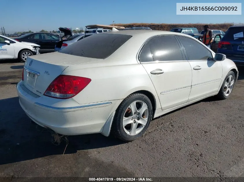 2006 Acura Rl 3.5 VIN: JH4KB16566C009092 Lot: 40417819