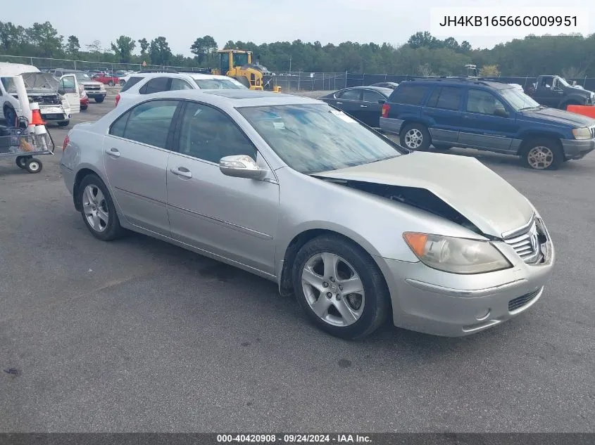 2006 Acura Rl 3.5 VIN: JH4KB16566C009951 Lot: 40420908