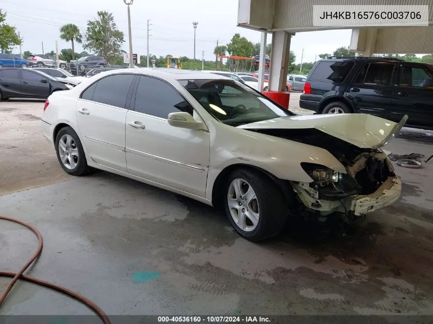 2006 Acura Rl 3.5 VIN: JH4KB16576C003706 Lot: 40536160