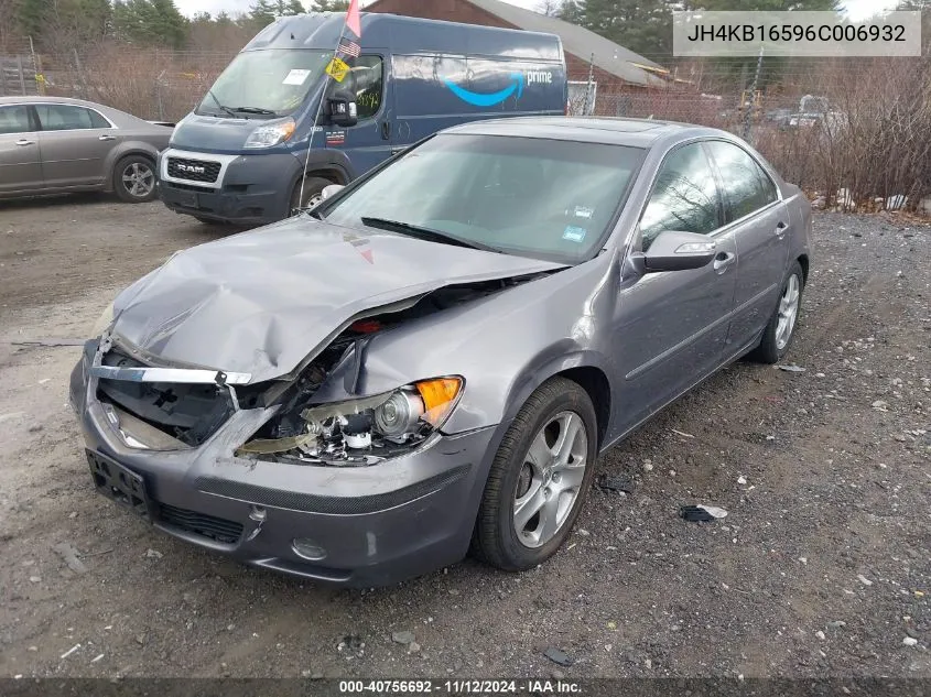 2006 Acura Rl 3.5 VIN: JH4KB16596C006932 Lot: 40756692