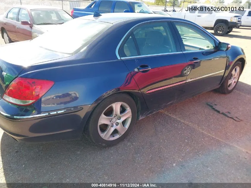 JH4KB16526C010143 2006 Acura Rl 3.5