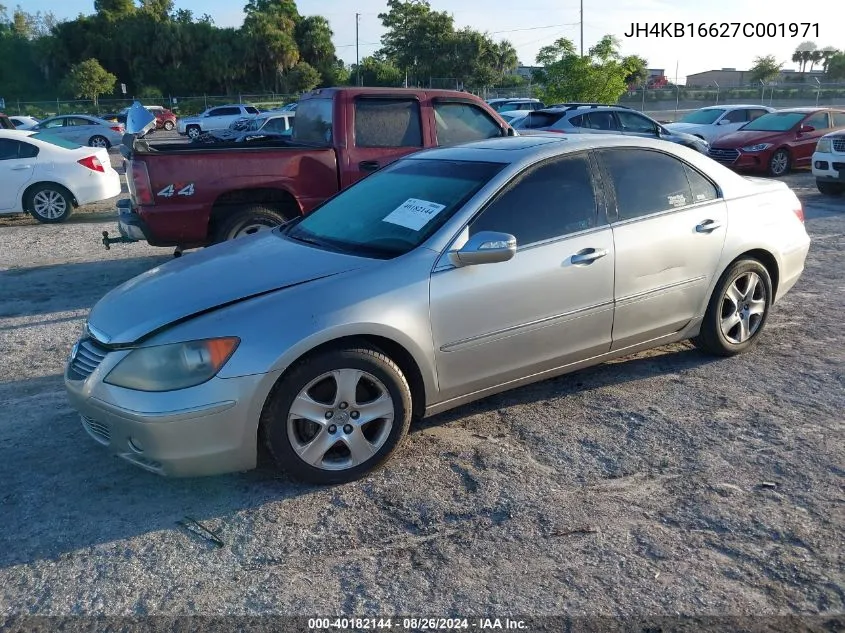 2007 Acura Rl 3.5 VIN: JH4KB16627C001971 Lot: 40182144