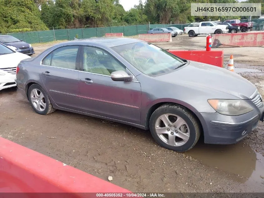 2007 Acura Rl 3.5 VIN: JH4KB16597C000601 Lot: 40505352