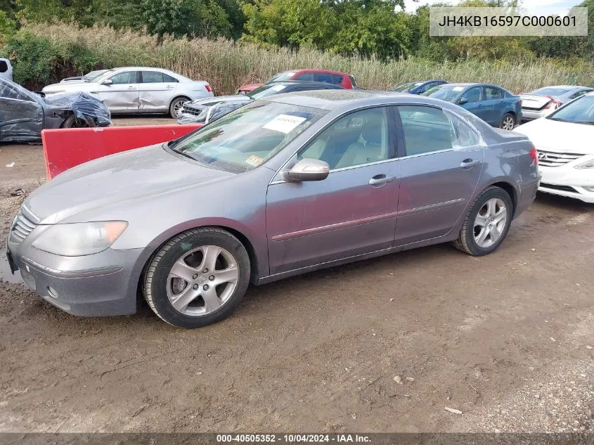 2007 Acura Rl 3.5 VIN: JH4KB16597C000601 Lot: 40505352