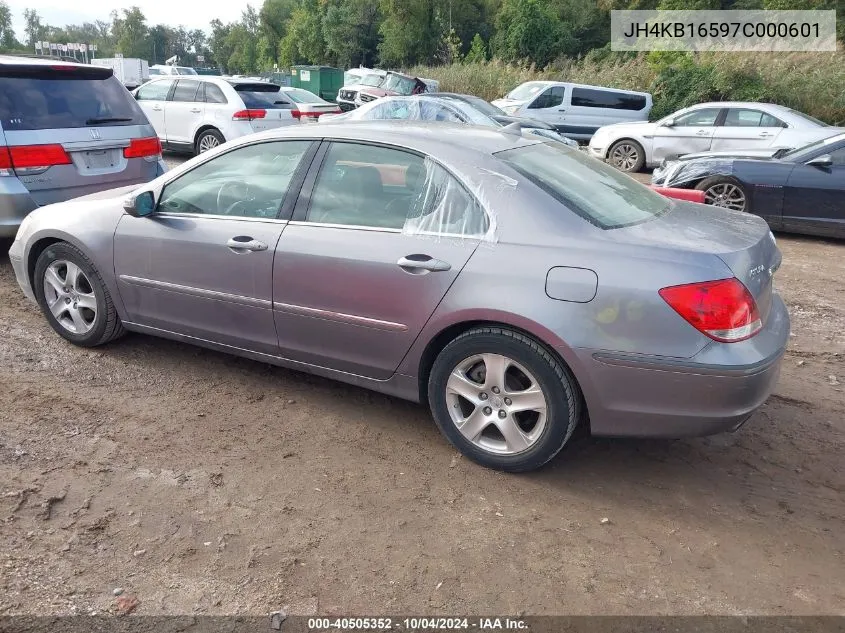 2007 Acura Rl 3.5 VIN: JH4KB16597C000601 Lot: 40505352