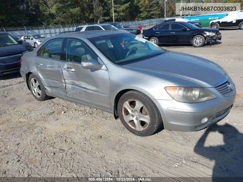 2007 Acura Rl 3.5 VIN: JH4KB16687C003823 Lot: 40673994