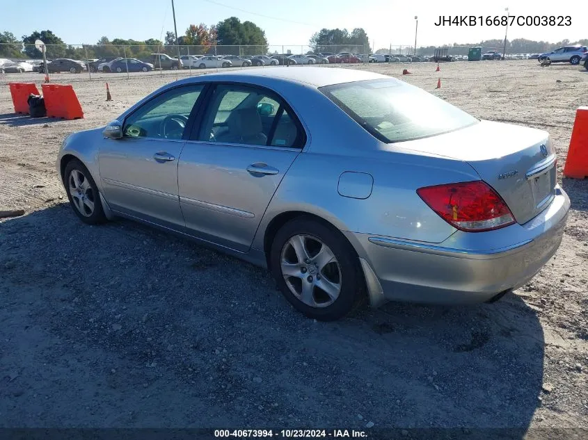 2007 Acura Rl 3.5 VIN: JH4KB16687C003823 Lot: 40673994