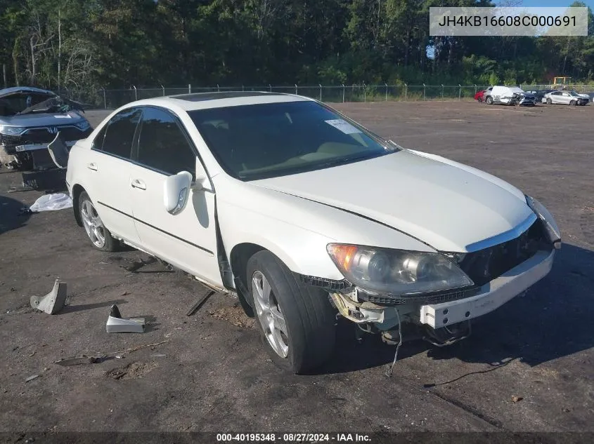 JH4KB16608C000691 2008 Acura Rl 3.5