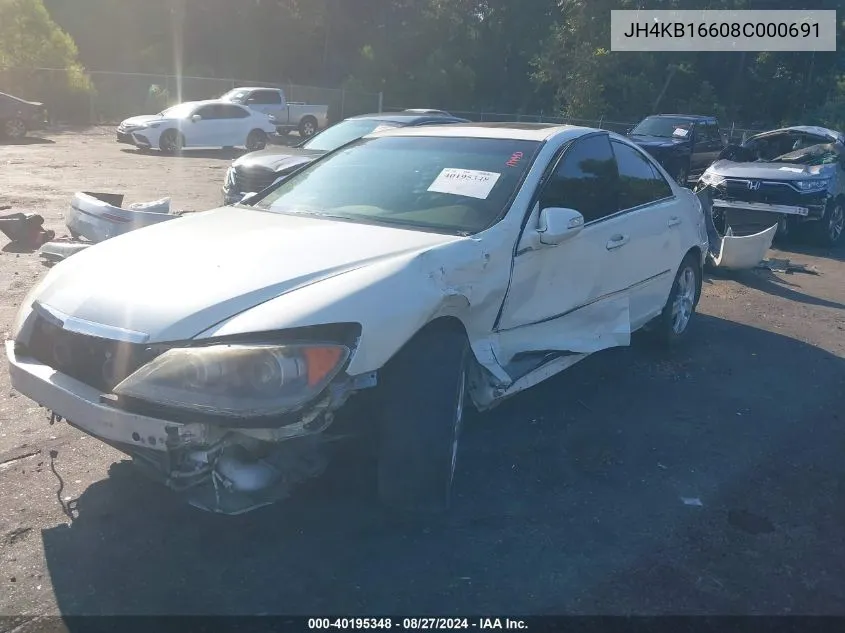 JH4KB16608C000691 2008 Acura Rl 3.5