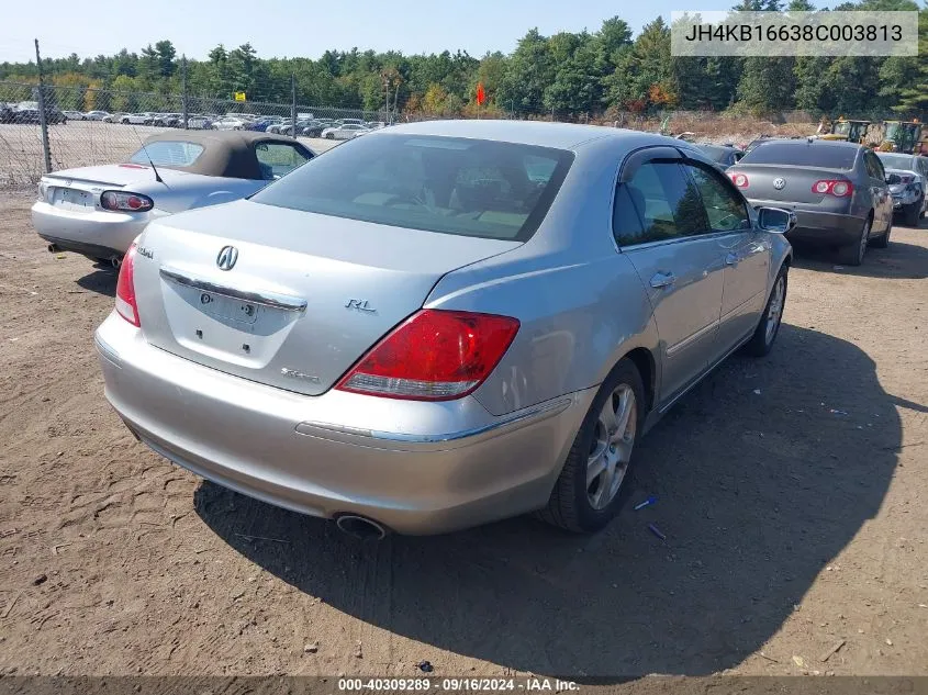 2008 Acura Rl 3.5 VIN: JH4KB16638C003813 Lot: 40309289