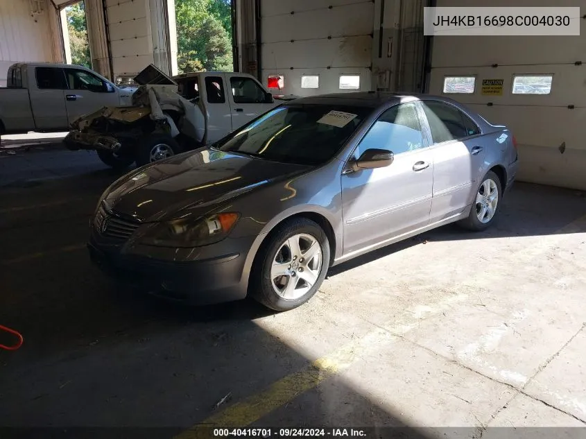 2008 Acura Rl 3.5 VIN: JH4KB16698C004030 Lot: 40416701