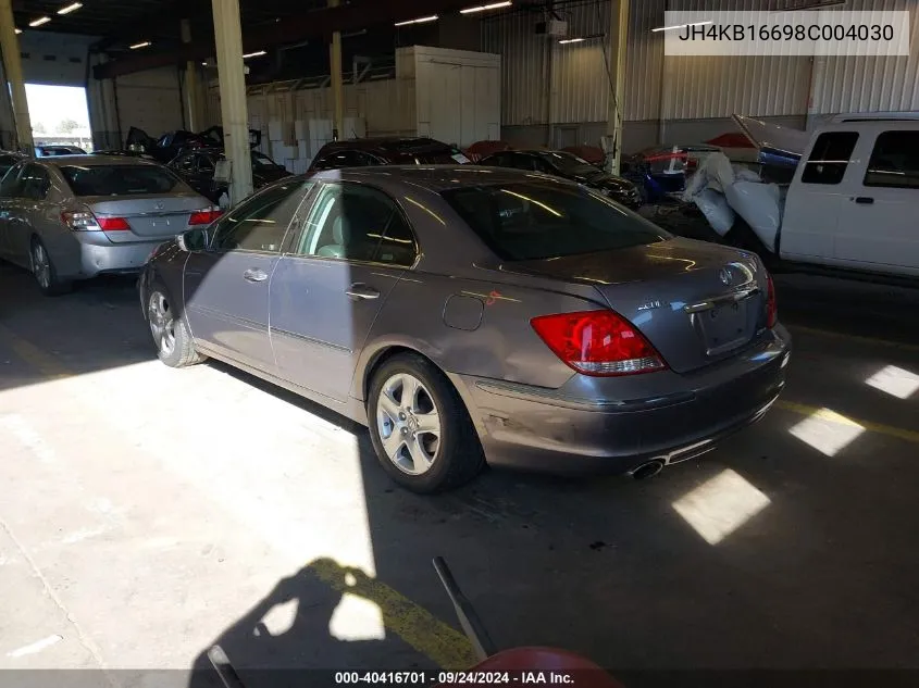 2008 Acura Rl 3.5 VIN: JH4KB16698C004030 Lot: 40416701