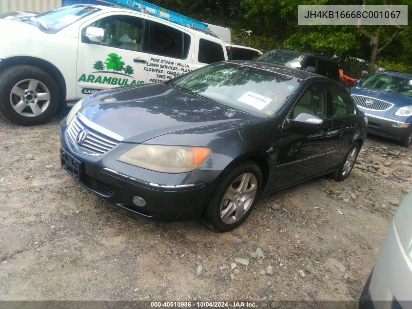 2008 Acura Rl 3.5 VIN: JH4KB16668C001067 Lot: 40510986