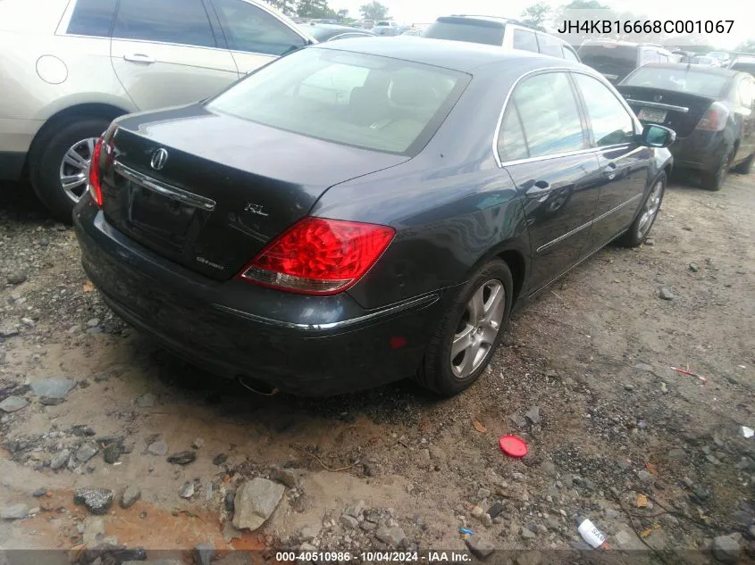 2008 Acura Rl 3.5 VIN: JH4KB16668C001067 Lot: 40510986