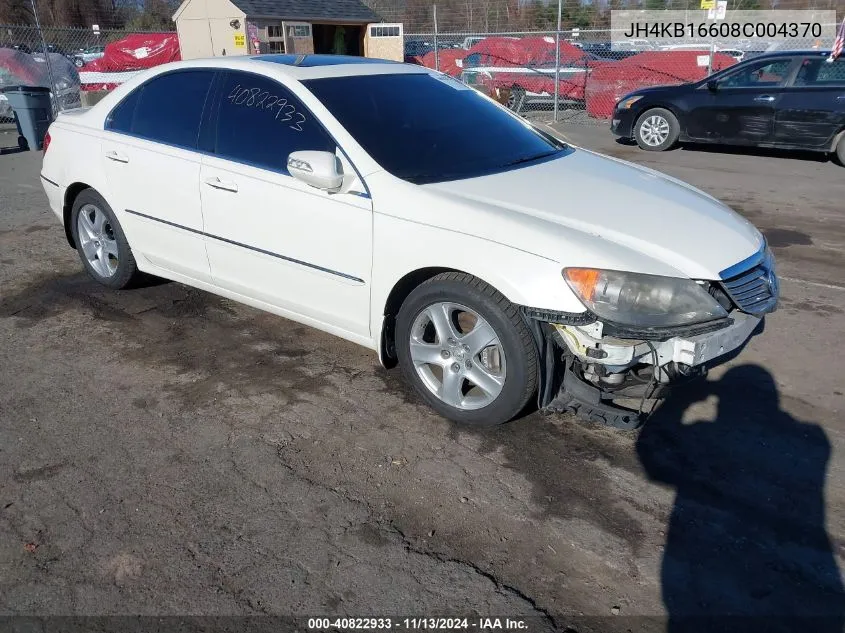 JH4KB16608C004370 2008 Acura Rl 3.5