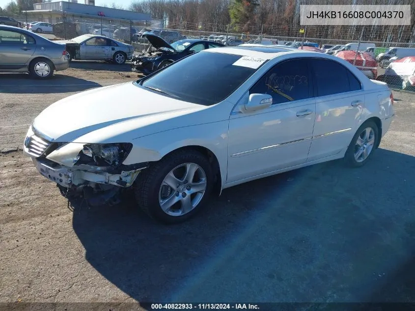 JH4KB16608C004370 2008 Acura Rl 3.5