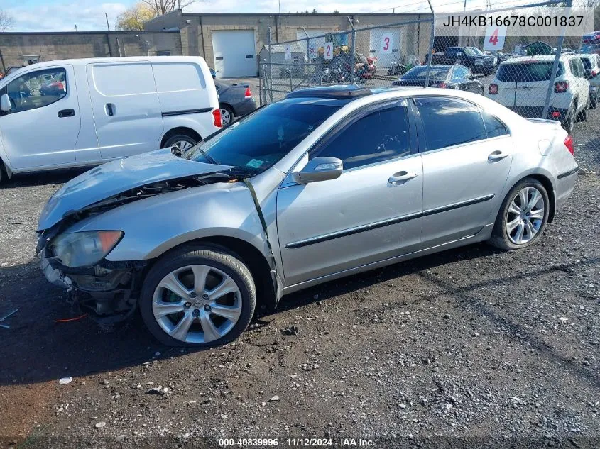 JH4KB16678C001837 2008 Acura Rl 3.5