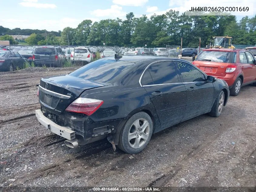 JH4KB26629C001669 2009 Acura Rl 3.7