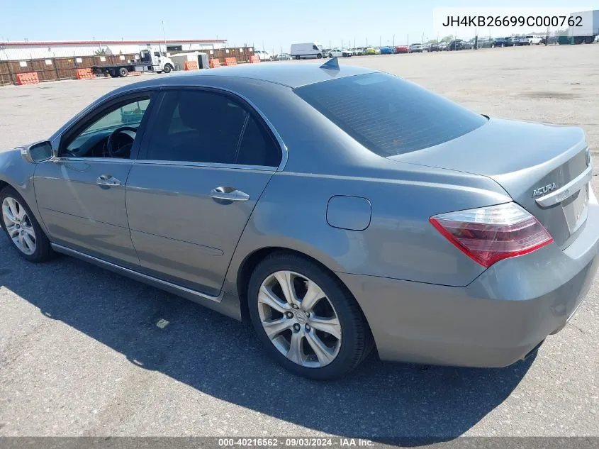 2009 Acura Rl 3.7 VIN: JH4KB26699C000762 Lot: 40216562