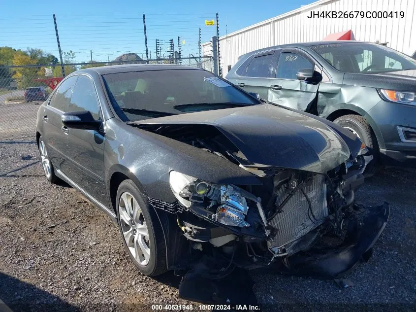 2009 Acura Rl VIN: JH4KB26679C000419 Lot: 40531948