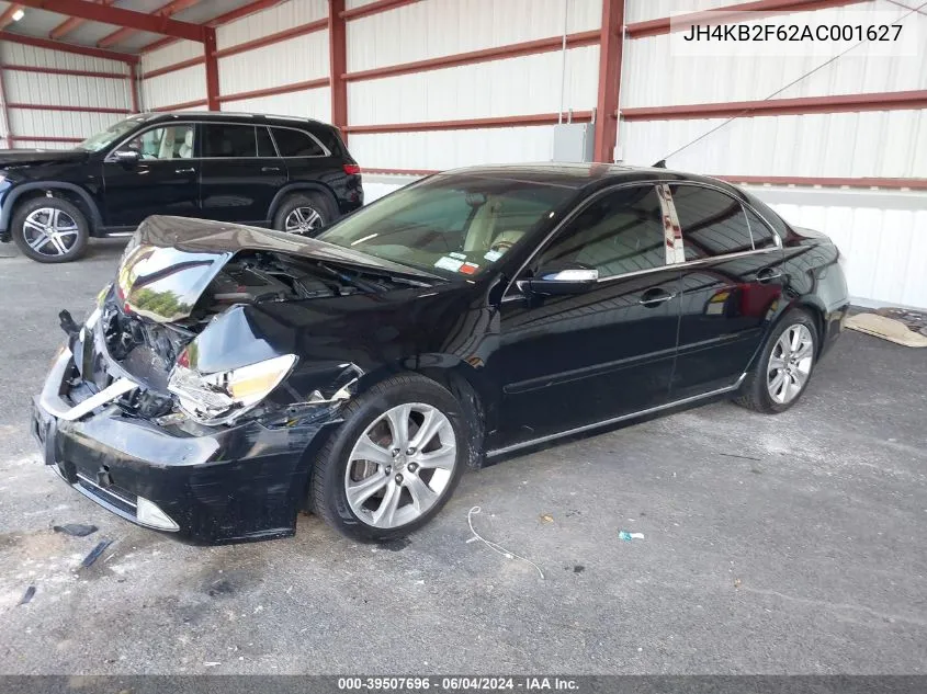 2010 Acura Rl 3.7 VIN: JH4KB2F62AC001627 Lot: 39507696