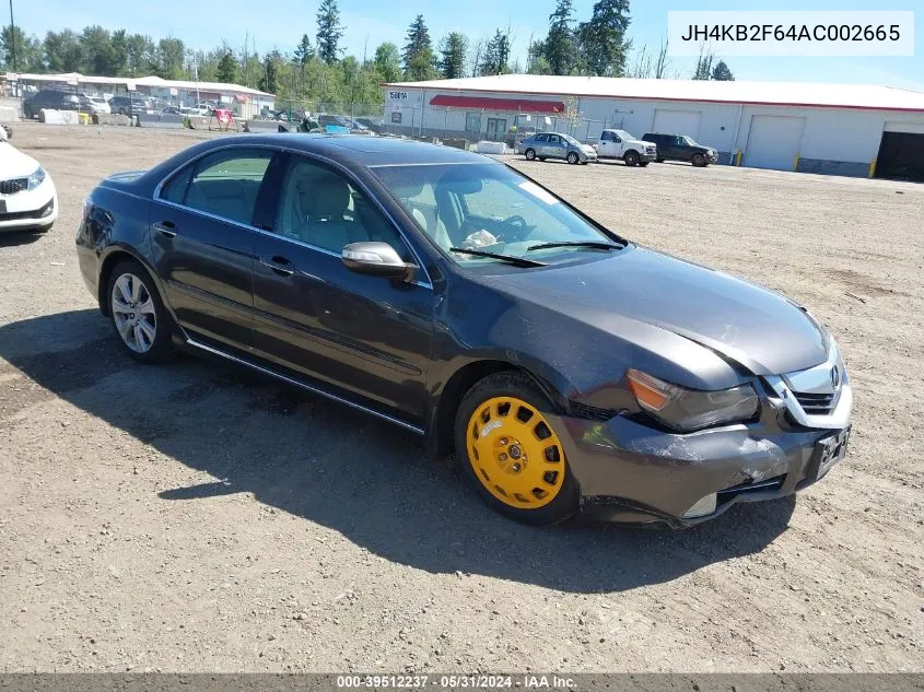 2010 Acura Rl 3.7 VIN: JH4KB2F64AC002665 Lot: 39512237