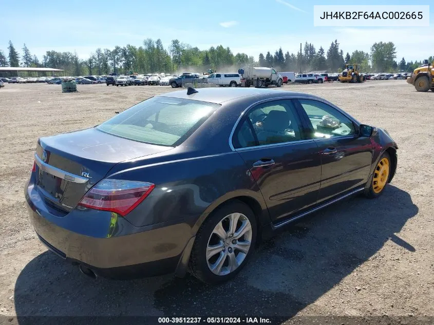 2010 Acura Rl 3.7 VIN: JH4KB2F64AC002665 Lot: 39512237