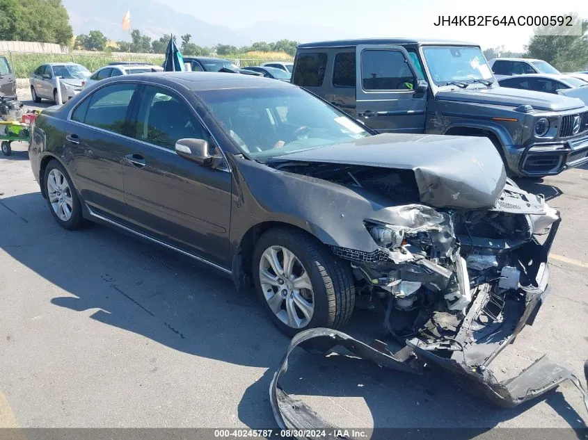 2010 Acura Rl 3.7 VIN: JH4KB2F64AC000592 Lot: 40245787