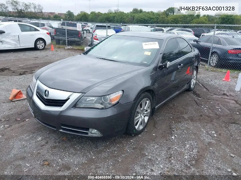 2010 Acura Rl VIN: JH4KB2F63AC001328 Lot: 40458595