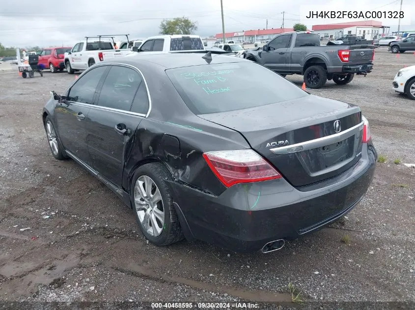 2010 Acura Rl VIN: JH4KB2F63AC001328 Lot: 40458595