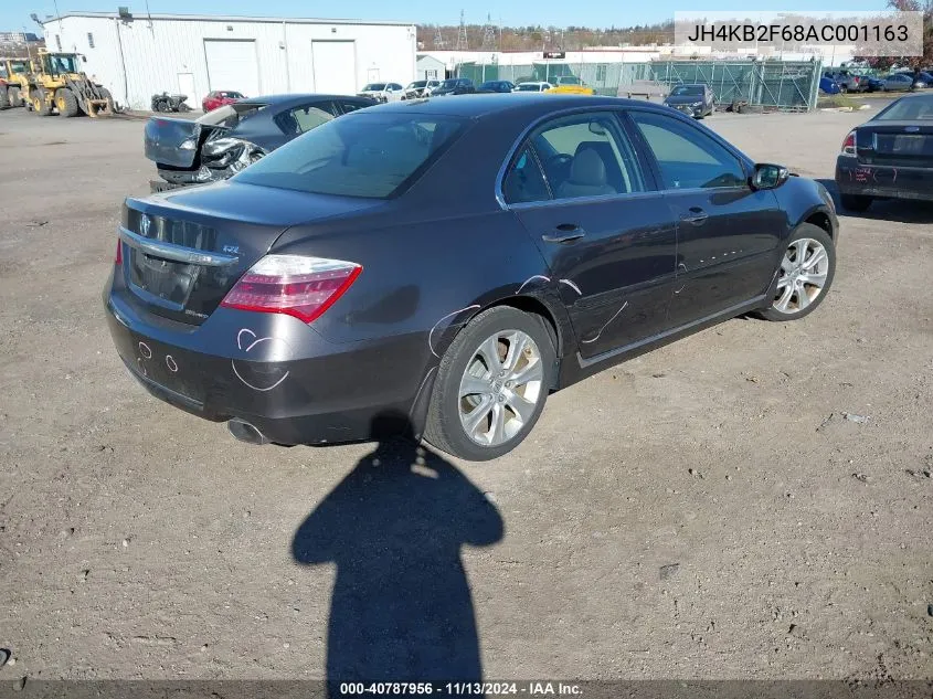 2010 Acura Rl 3.7 VIN: JH4KB2F68AC001163 Lot: 40787956