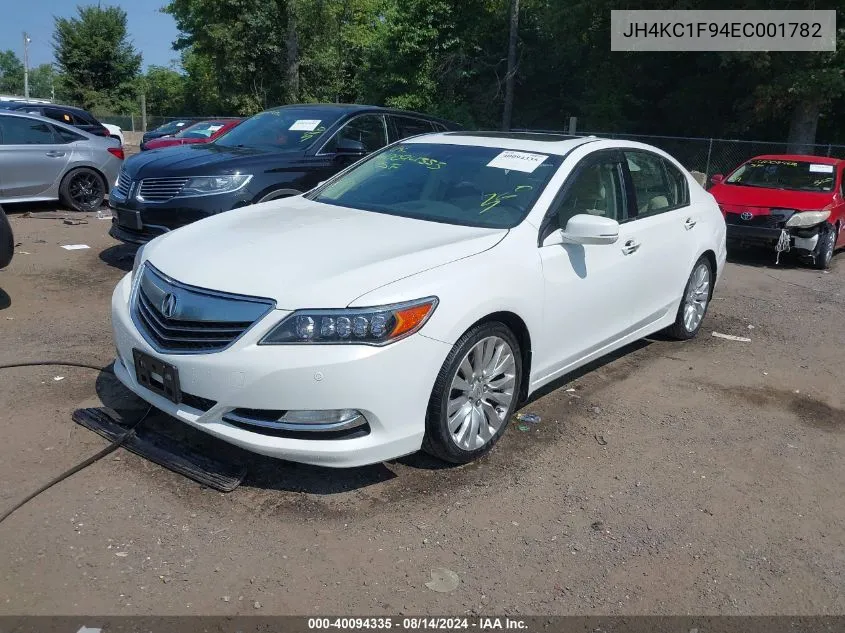 2014 Acura Rlx VIN: JH4KC1F94EC001782 Lot: 40094335