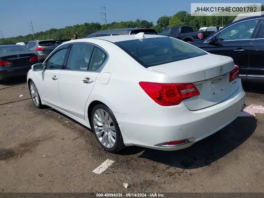 2014 Acura Rlx VIN: JH4KC1F94EC001782 Lot: 40094335