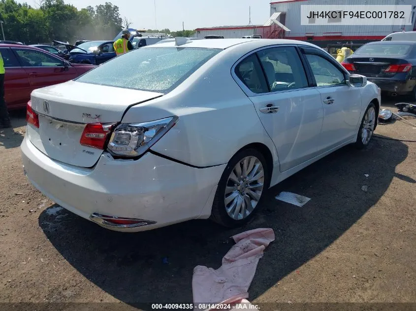 2014 Acura Rlx VIN: JH4KC1F94EC001782 Lot: 40094335