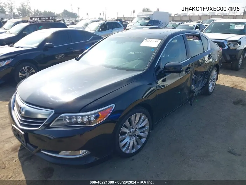 2014 Acura Rlx VIN: JH4KC1F9XEC007196 Lot: 40221380