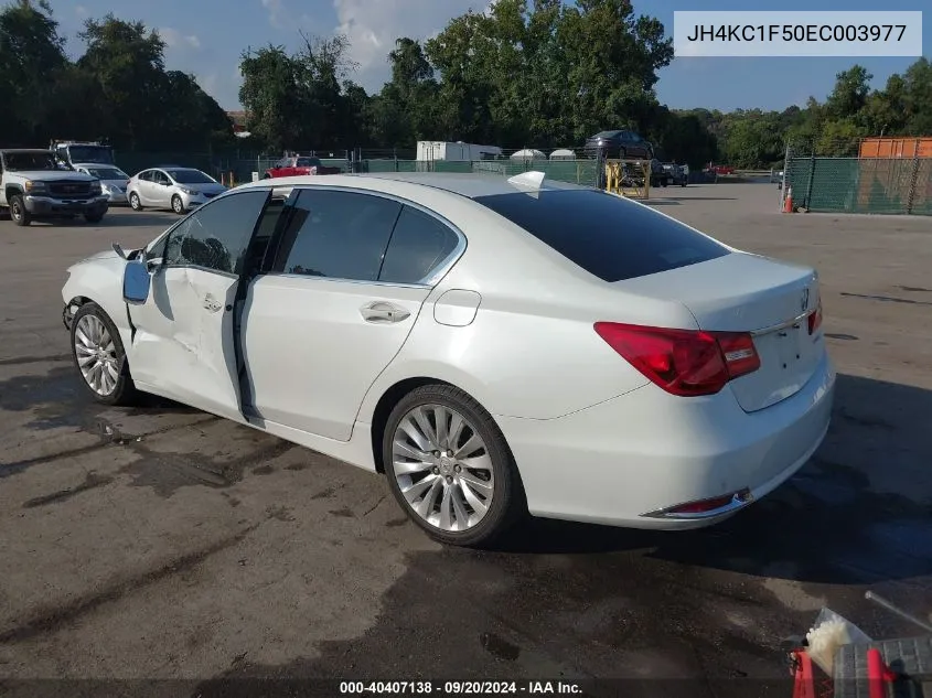 2014 Acura Rlx VIN: JH4KC1F50EC003977 Lot: 40407138