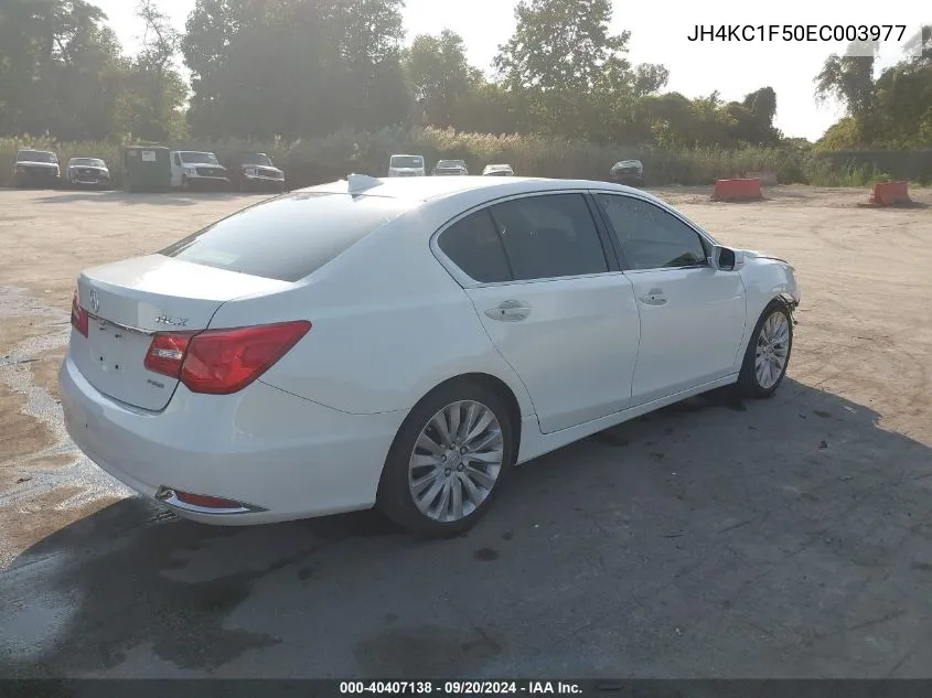 2014 Acura Rlx VIN: JH4KC1F50EC003977 Lot: 40407138