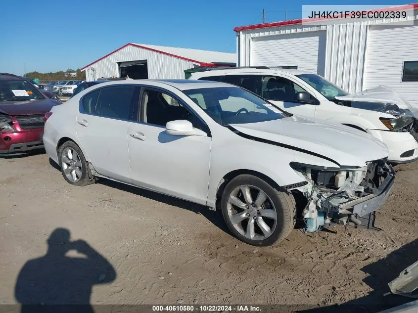 2014 Acura Rlx VIN: JH4KC1F39EC002339 Lot: 40610580