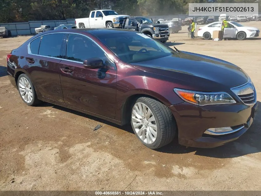 2014 Acura Rlx VIN: JH4KC1F51EC002613 Lot: 40658581