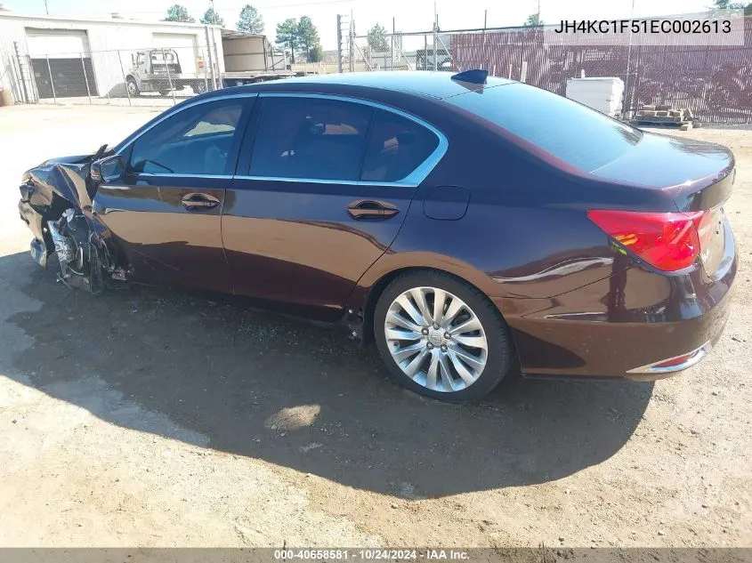 2014 Acura Rlx VIN: JH4KC1F51EC002613 Lot: 40658581