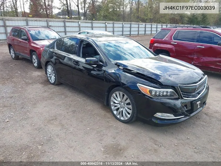 2014 Acura Rlx VIN: JH4KC1F97EC003039 Lot: 40842318