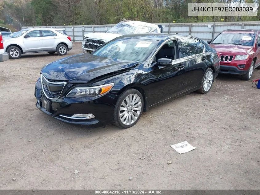 2014 Acura Rlx VIN: JH4KC1F97EC003039 Lot: 40842318