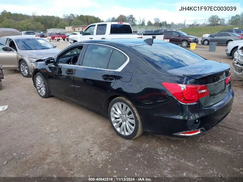 2014 Acura Rlx VIN: JH4KC1F97EC003039 Lot: 40842318