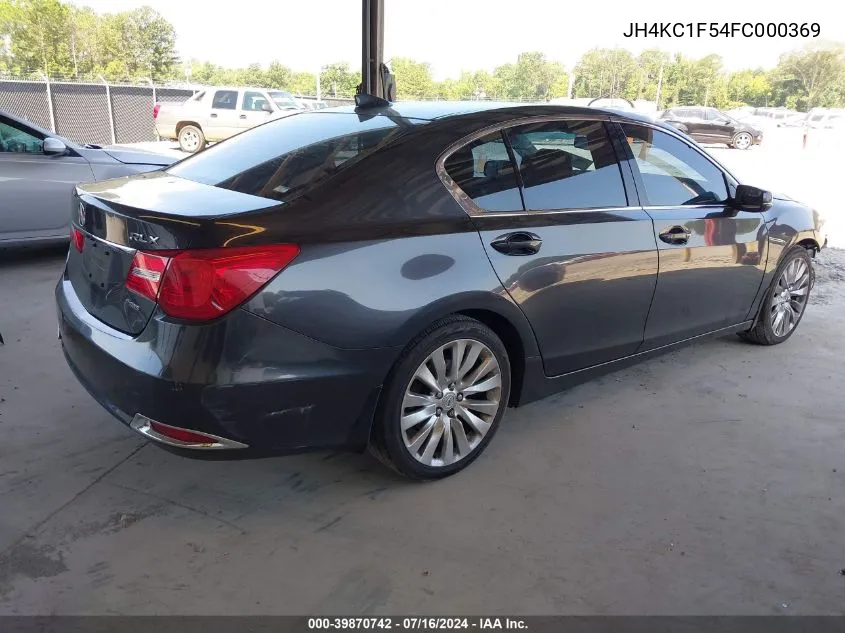 2015 Acura Rlx VIN: JH4KC1F54FC000369 Lot: 39870742